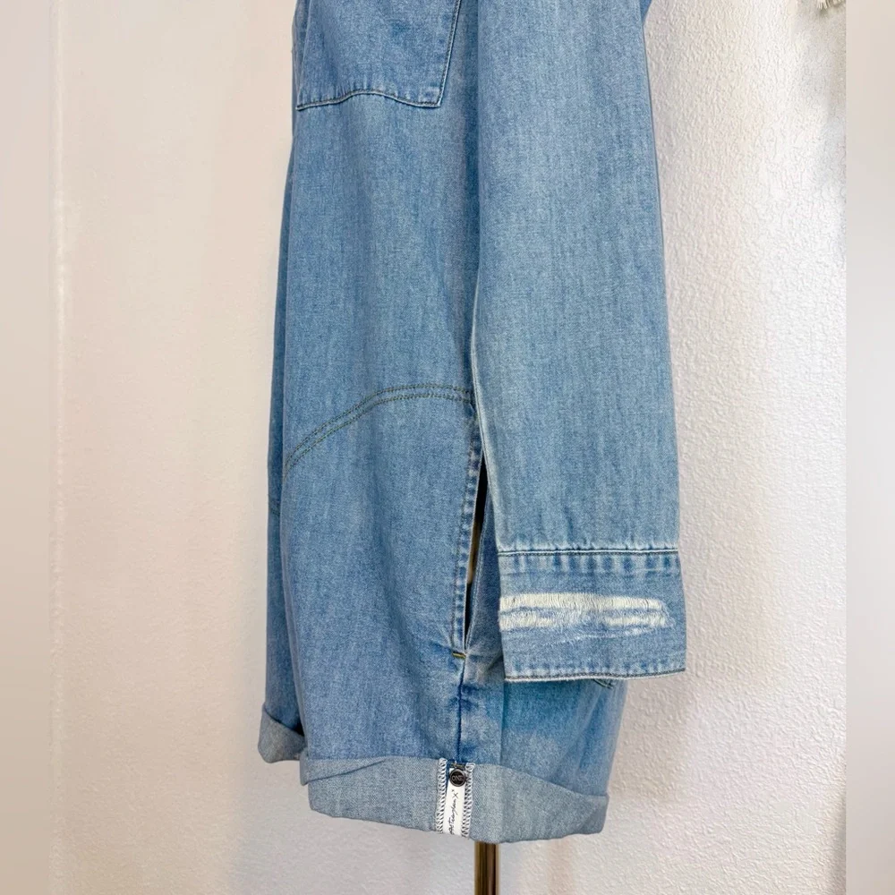 NWT One Teaspoon x Anthropologie Prophecy Denim Jumpsuit Romper Medium